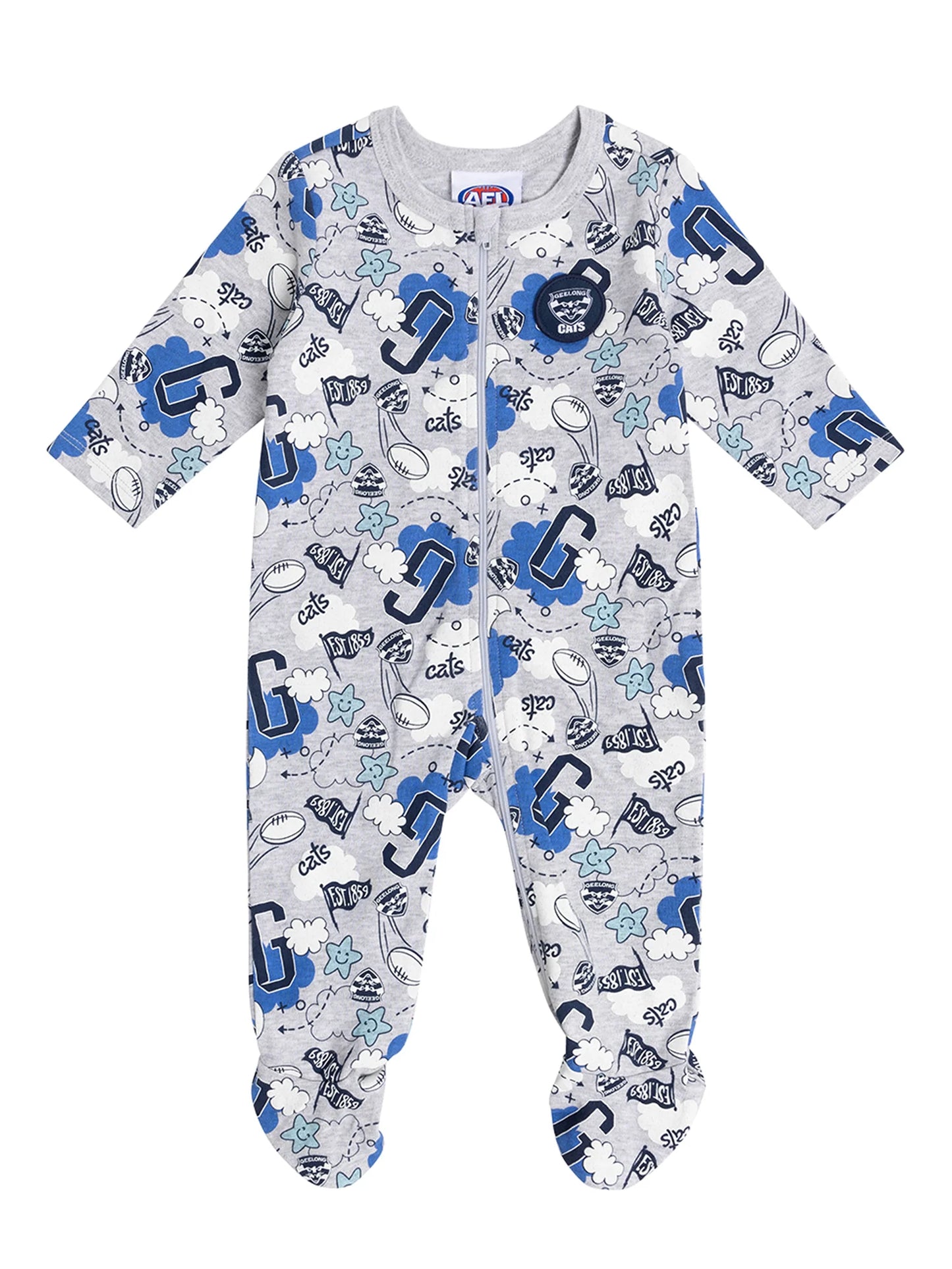 Geelong Cats Baby Cloud Romper