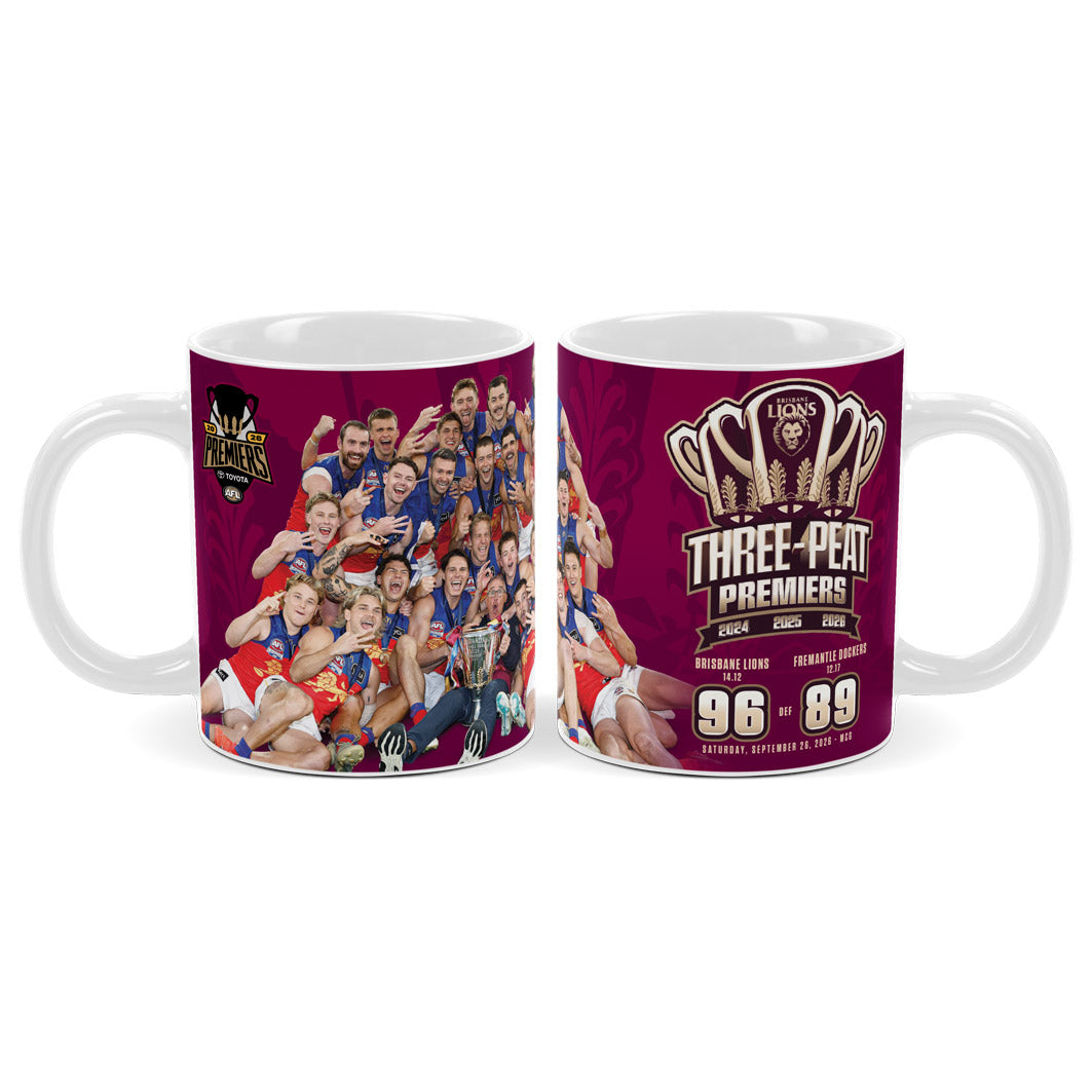 Brisbane Lions 2026 Premiership Team Photo Coffee Mug (Pre Order)