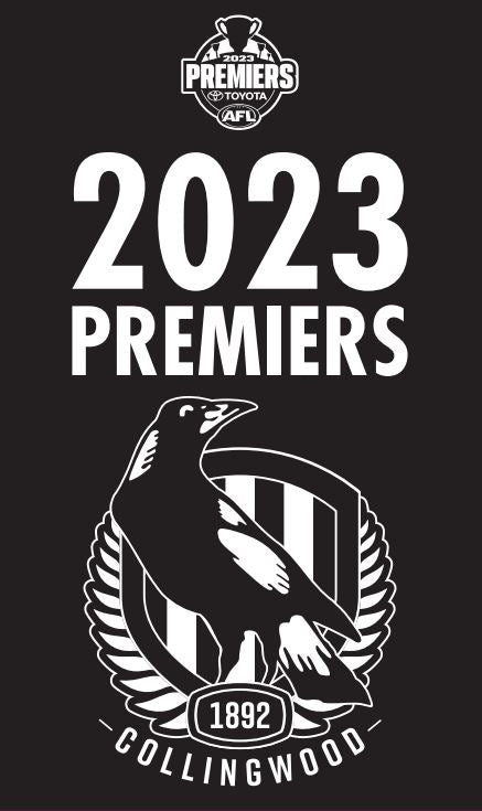 SALE SALE SALE 2023 AFL Premiership Collingwood Magpies Flag 90cm X 150cm