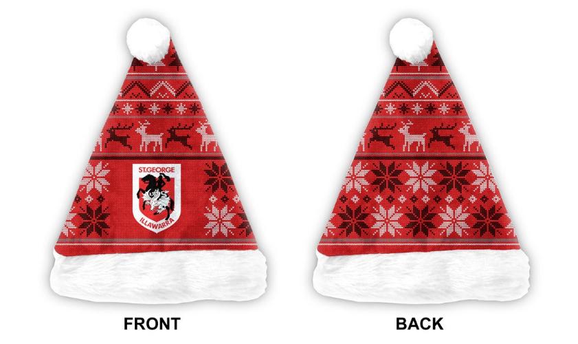 SALE SALE SALE St George Illawarra Dragons Xmas Santa Hat