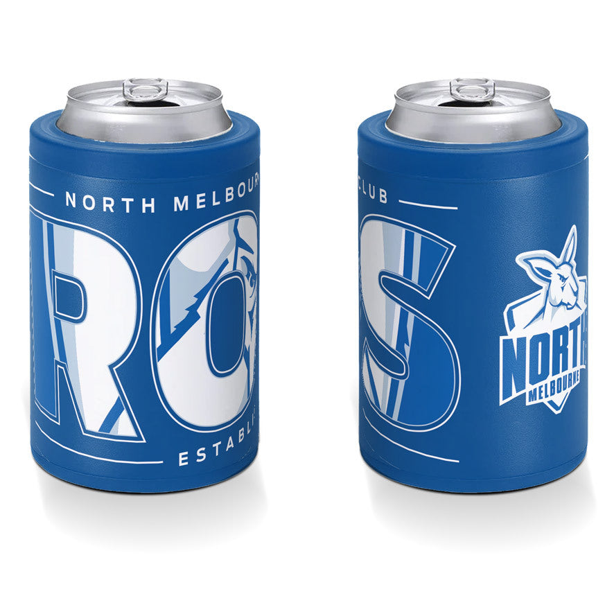 SALE SALE SALE North Melbourne Kangaroos Insulated S/Steel Stubby Holder Can Cooler