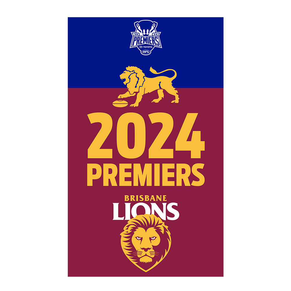 SALE SALE SALE AFL Premiership 2024 Brisbane Lions Flag 90cm X 150cm