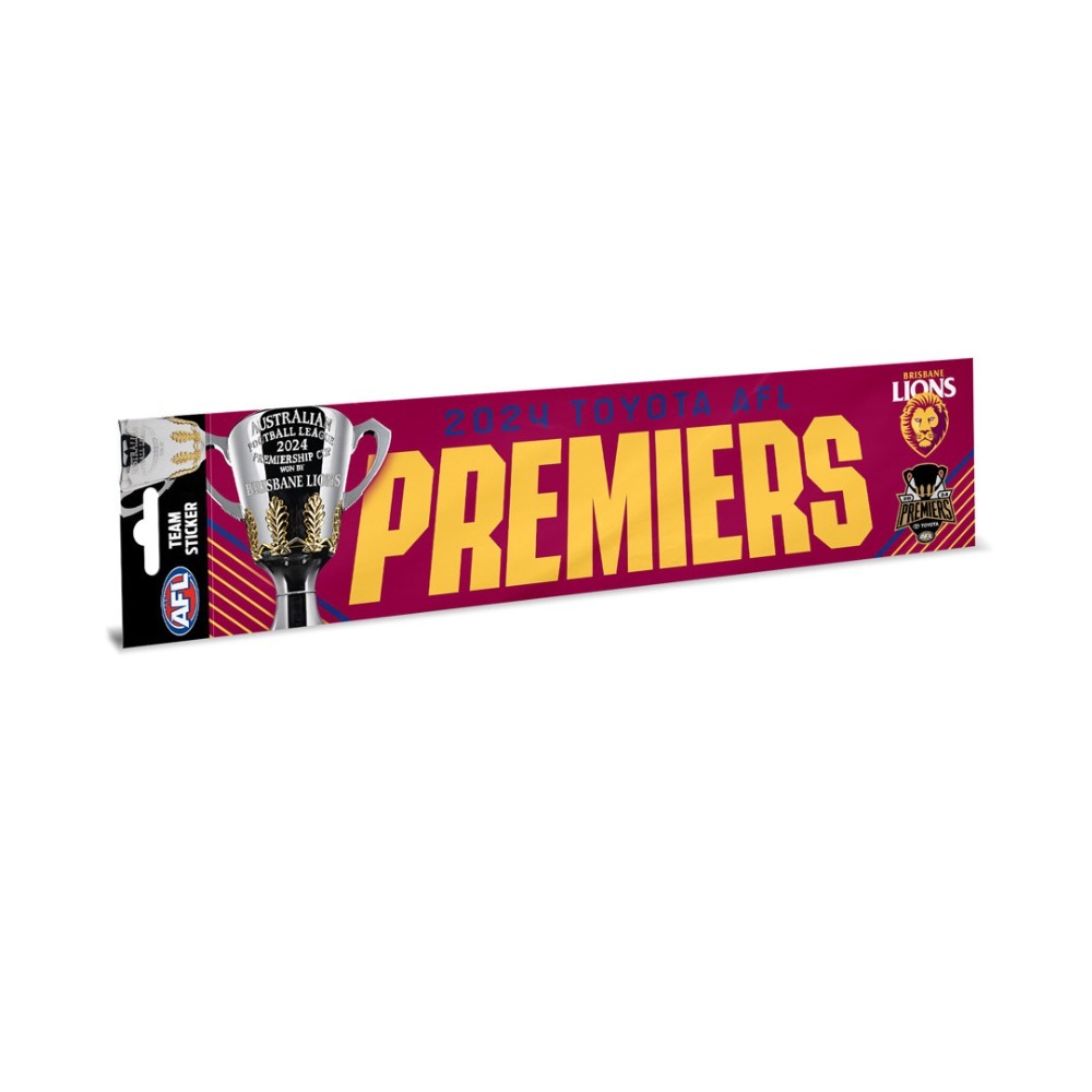 SALE SALE SALE Brisbane Lions 2024 Premiers Bumper Sticker