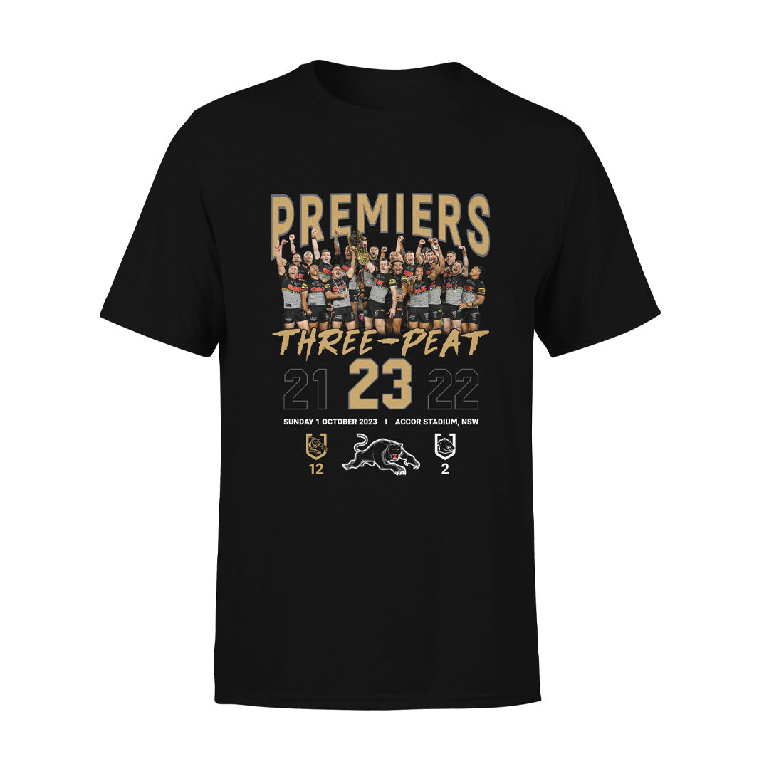 STOCKTAKE SALE 2023 NRL Penrith Panthers Adults Premiership Photo Tee