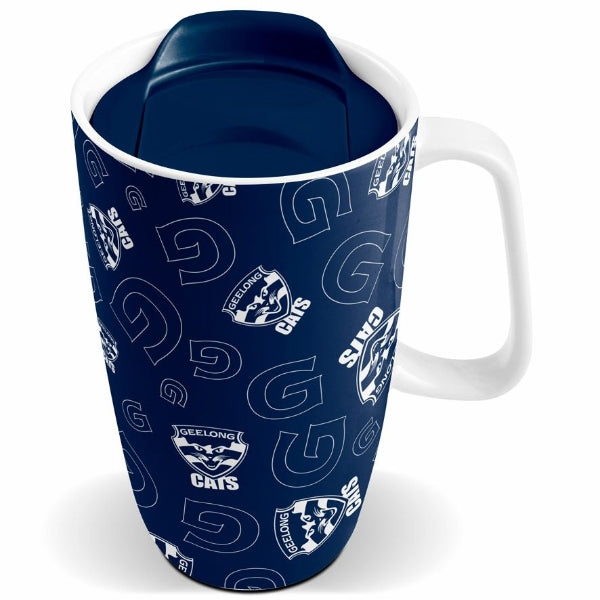 Geelong Cats Ceramic Travel Mug with Handle