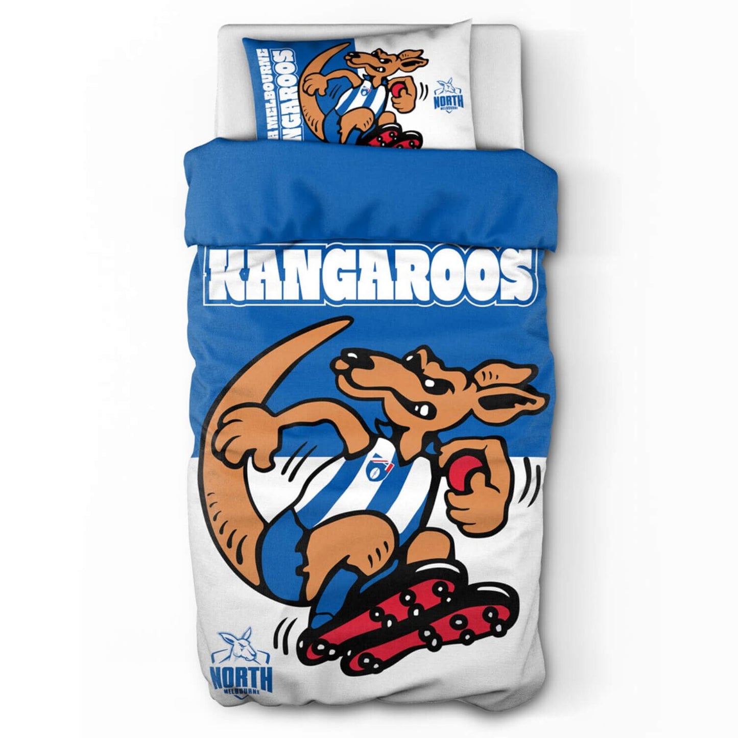 SALE North Melbourne Kangaroos Doona Quilt Cover Set - Single