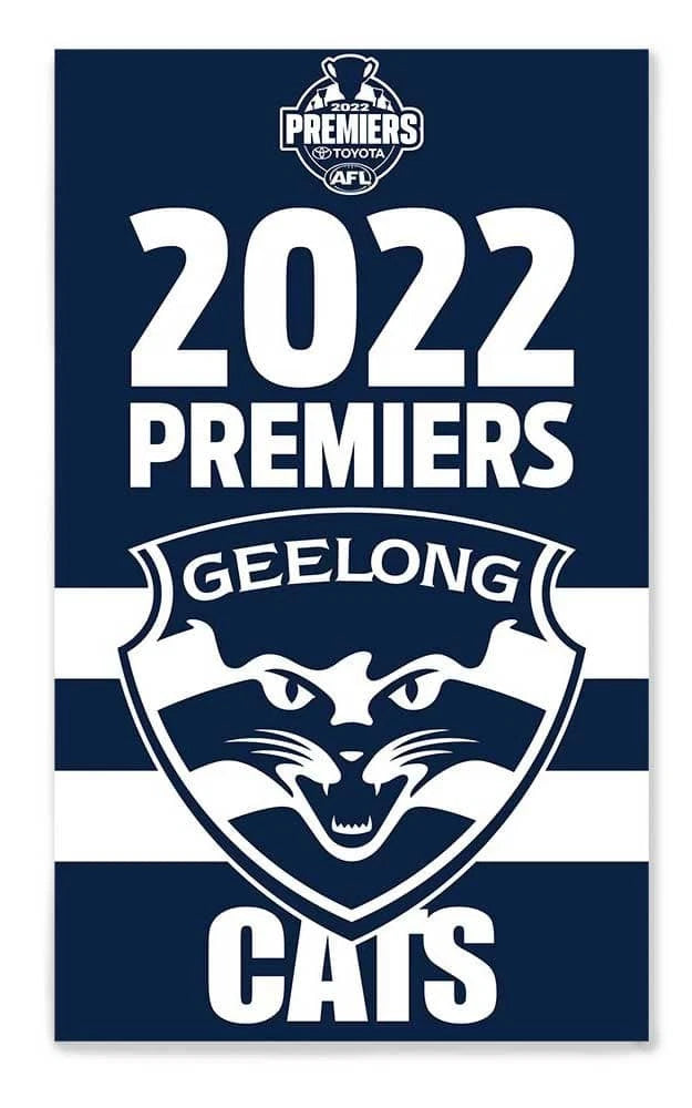 SALE SALE SALE AFL Geelong Cats 2022 Premiership Flag