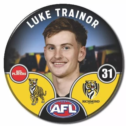 2025 Richmond Tigers PLAYER BADGE LUKE TRAINOR