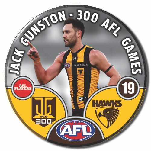 Hawthorn Hawks Jack Gunston 300th Game Badge