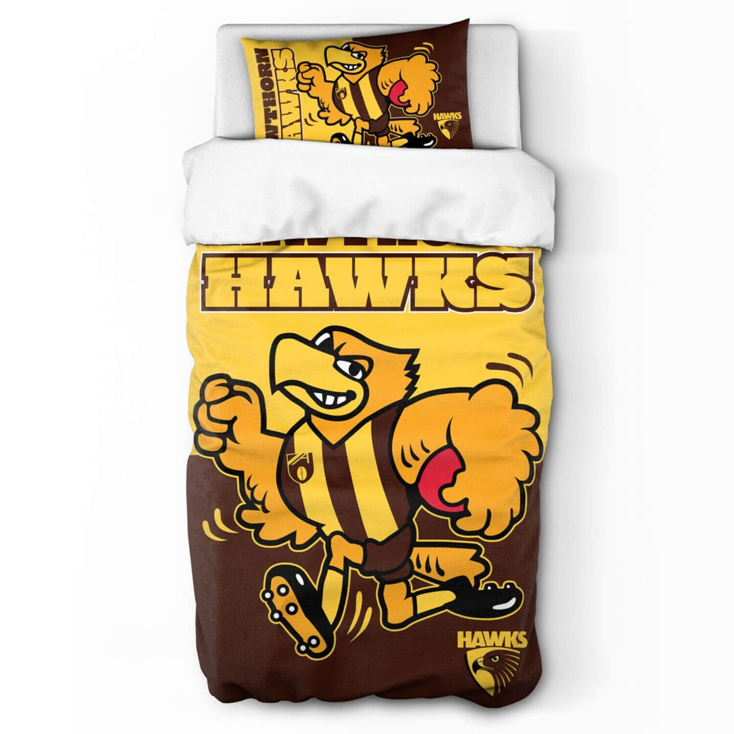 SALE Hawthorn Hawks Doona Quilt Cover Set - Single