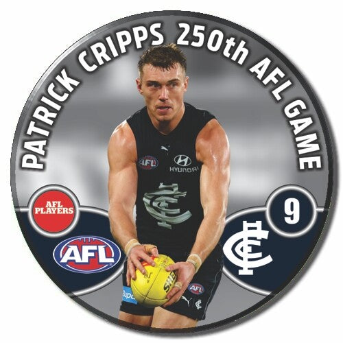 2026 AFL Patrick Cripps 250th Game badge