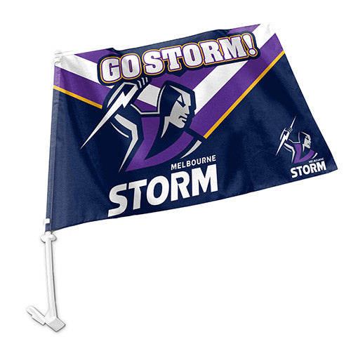 NRL Melbourne Storm Car Flag