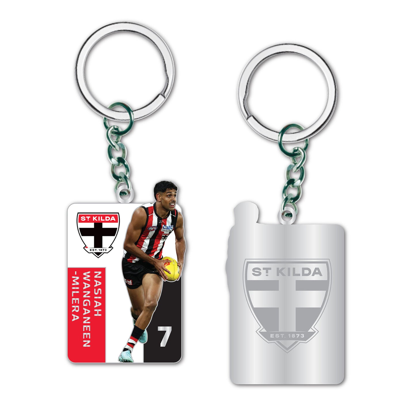 AFL St Kilda Saints Nasiah Wanganeen-Milera Player Keyring