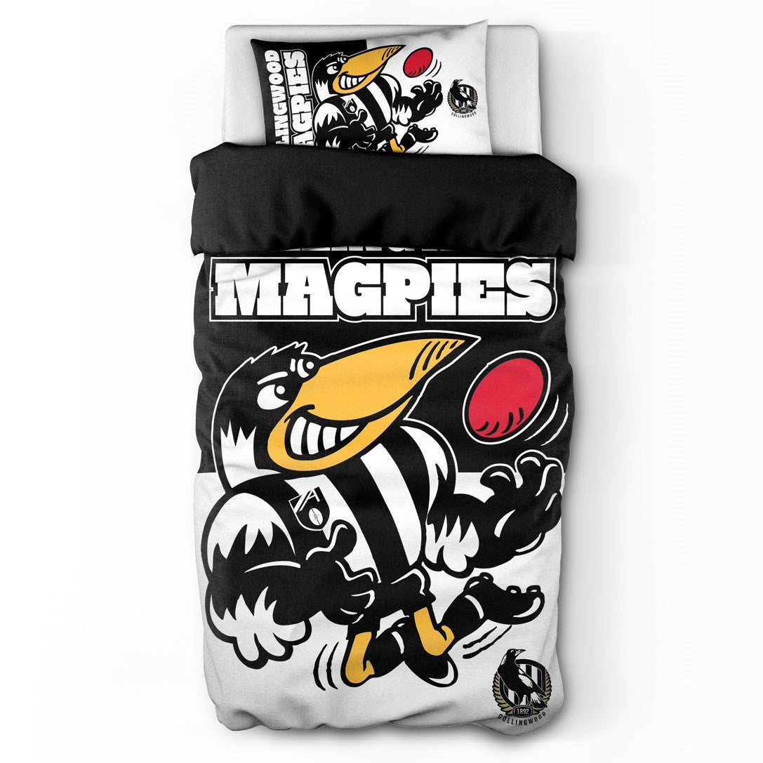 SALE Collingwood Magpies Doona Quilt Cover Set - Single