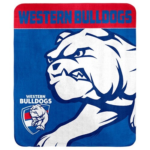 SALE SALE SALE Western Bulldogs Polar Fleece Throw Rug