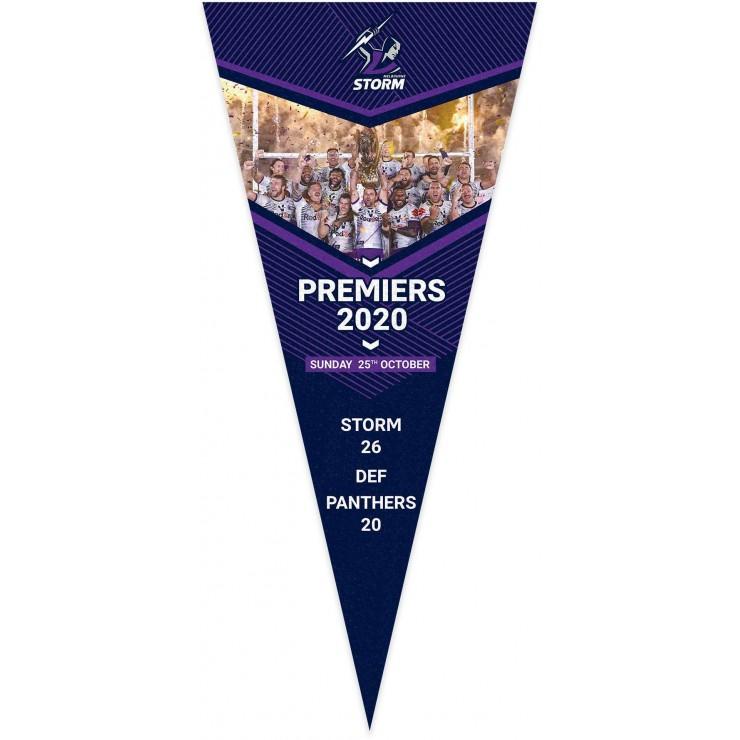 SALE SALE SALE Melbourne Storm NRL 2020 Premiers Image Pennant Score Flag PH2