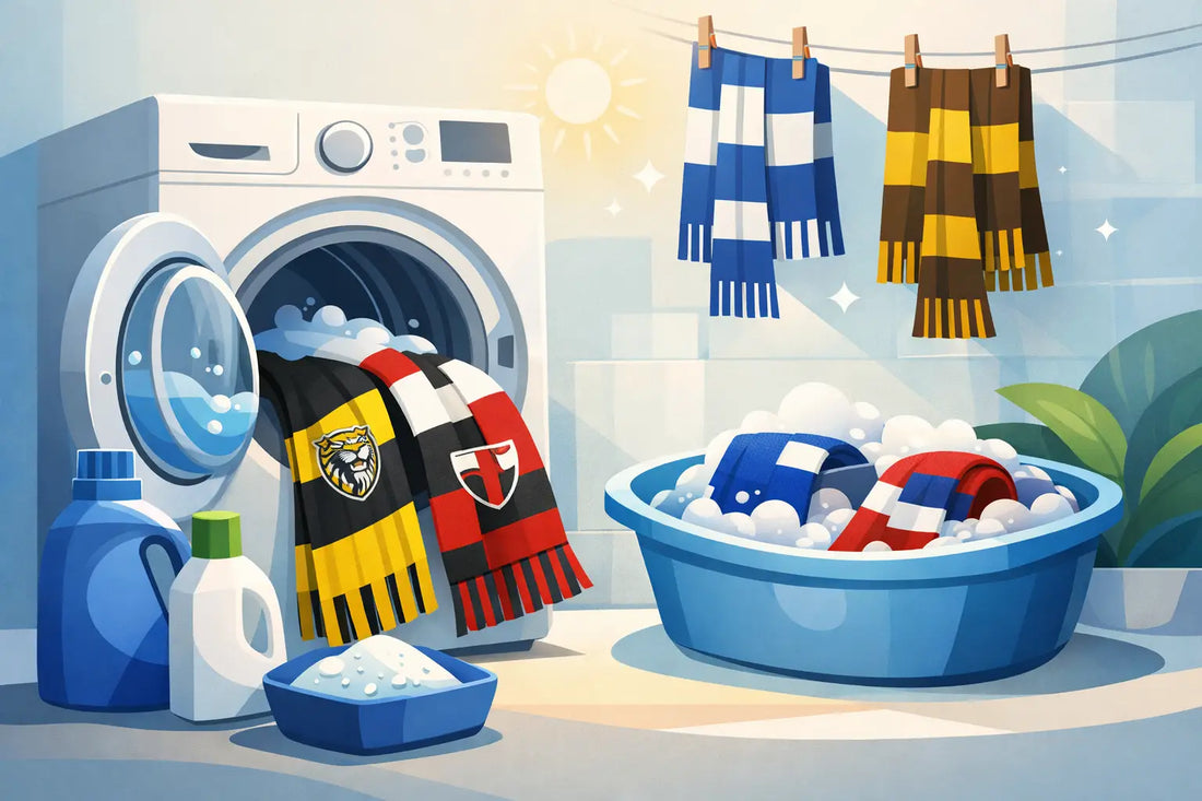 How to Wash Footy Scarves Without Fading Them