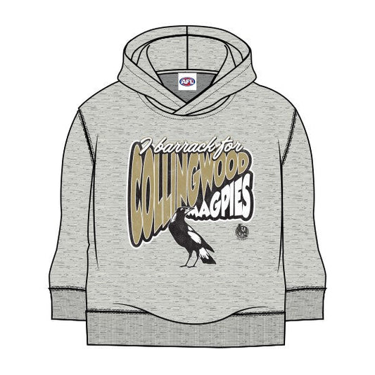 Collingwood Magpies Youth Hoodie Grey