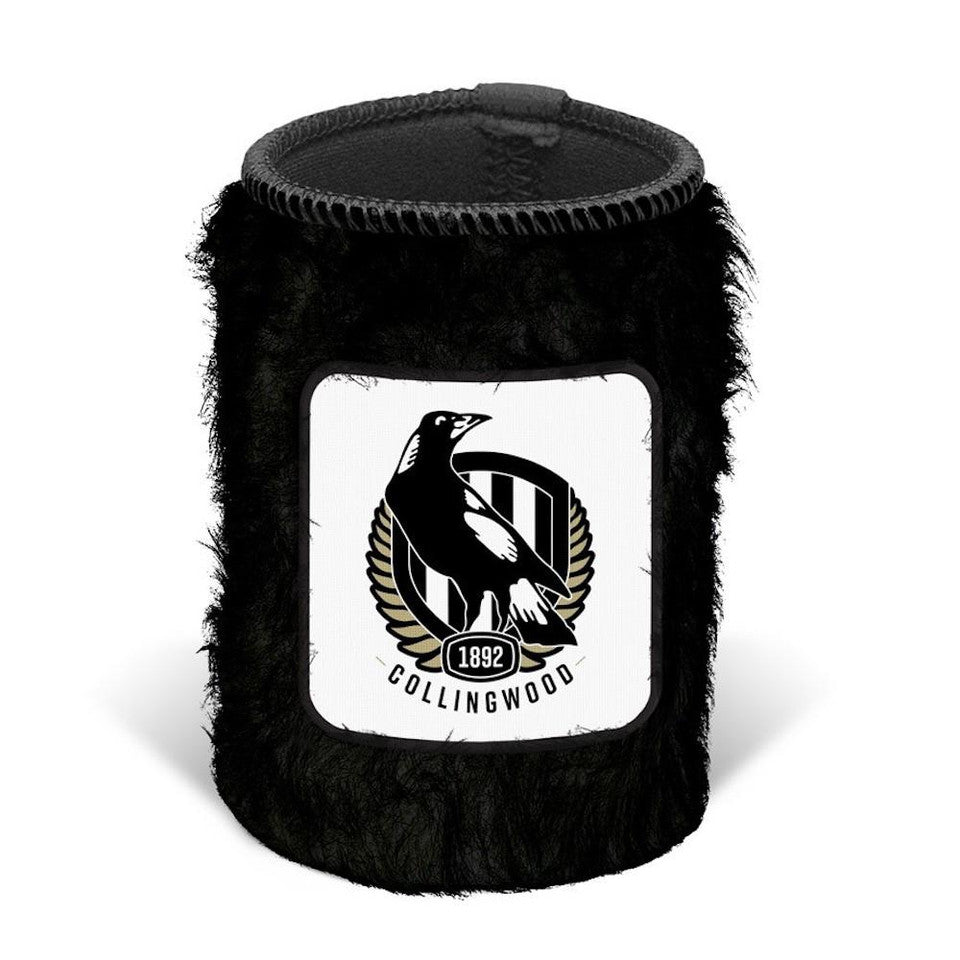 Collingwood Magpies Fluffy Can Cooler