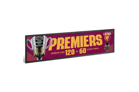 Brisbane Lions 2024 Premiers Score Bar Runner