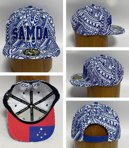 Samoa Snapback Cap Blue White