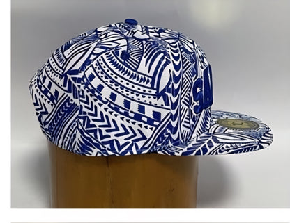 Samoa Snapback Cap Blue White