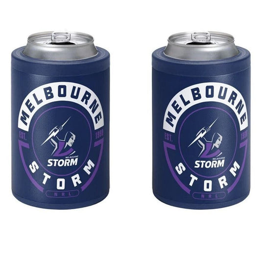 Melbourne Storm Insulated S/Steel Stubby Holder Can Cooler