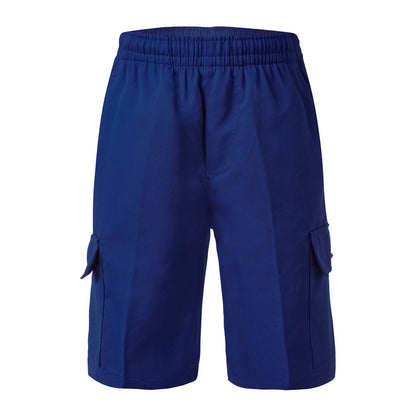 School Cargo Shorts Kids - Royal Blue