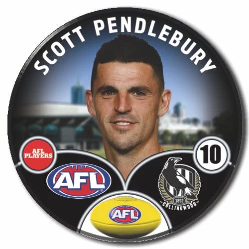 2024 AFL Collingwood Player Badge - Scott Pendlebury