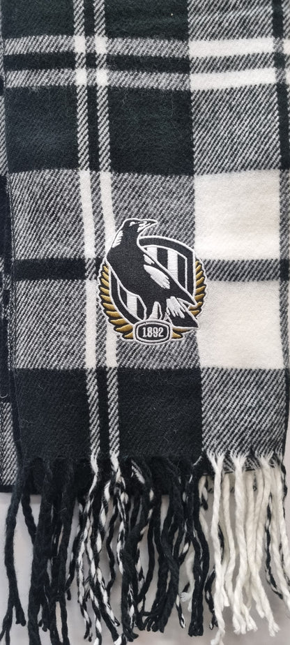 Collingwood Magpies Tartan Scarf