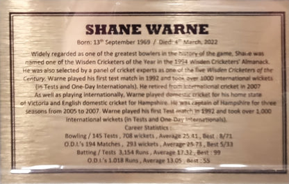 Shane Warne Frame. PICK UP ONLY