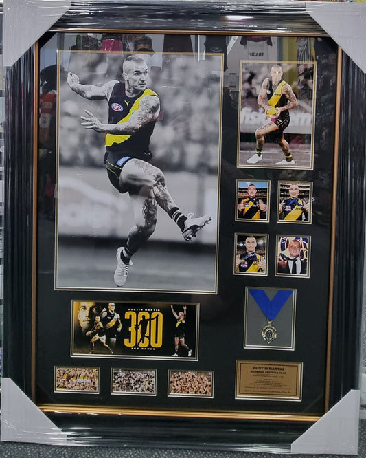 Dustin Martin 300 Game Frame 106cm X 85cm (Pick up Only)