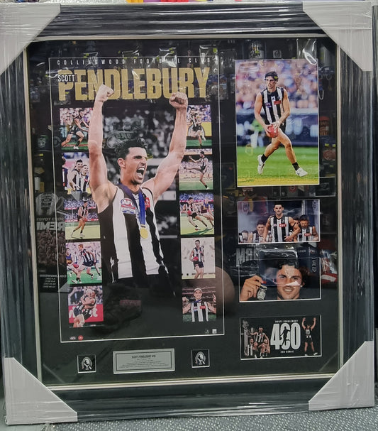 Scott Pendlebury 400 Game Frame 95cm X 85cm (Pick up Only)