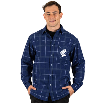 Carlton Blues Men's Mustang Flannelette Shirt