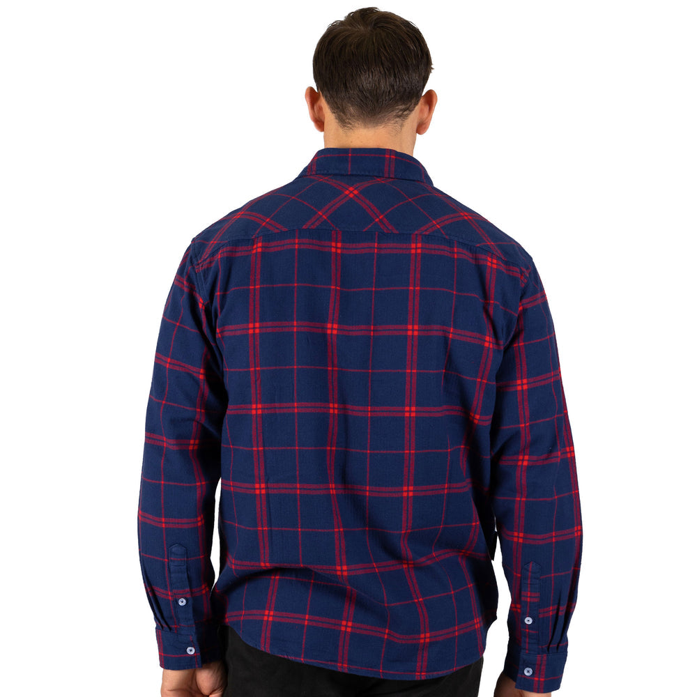 Melbourne Demons Mens Mustang Flannelette Shirt