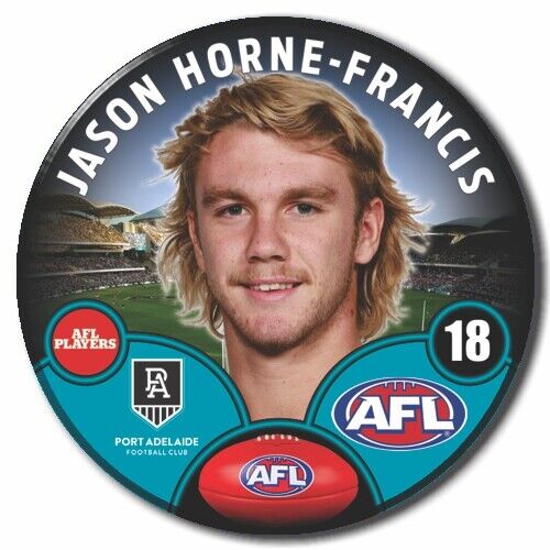 2023 AFL Port Adelaide Player Badge - Jason Horne-Francis