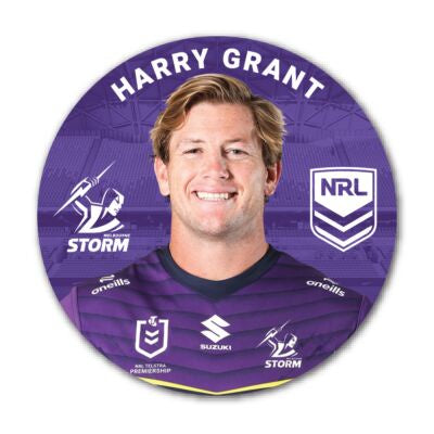 New In Store NRL Melbourne Storm Harry Grant Player Badge