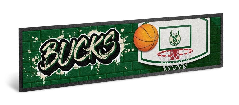 Milwaukee Bucks NBA Bar Runner