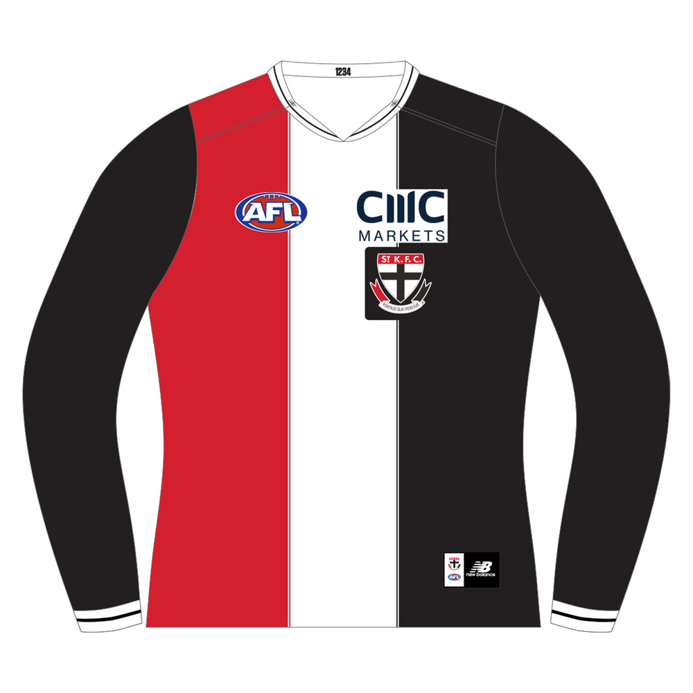 St Kilda Saints 2024 Replica Home Guernsey - Mens Long Sleeve