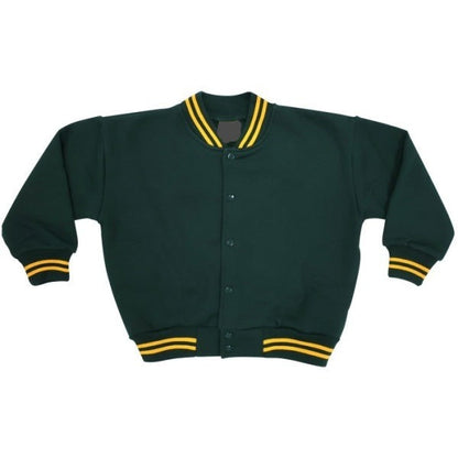 School Bomber Jacket - Green, Gold