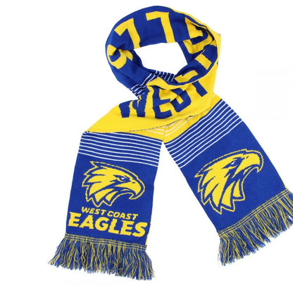 West Coast Eagles AFL Linebreak Jacquard Scarf