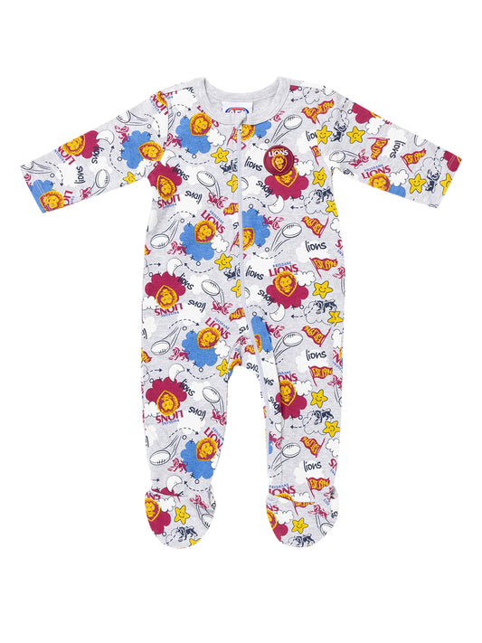 Brisbane Lions Baby Cloud Romper