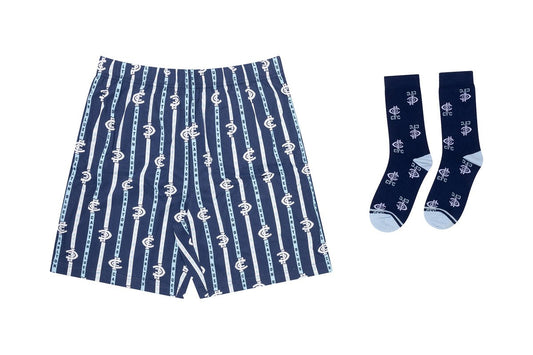 Carlton Blues Men's Boxer Shorts & Sock Gift Pack