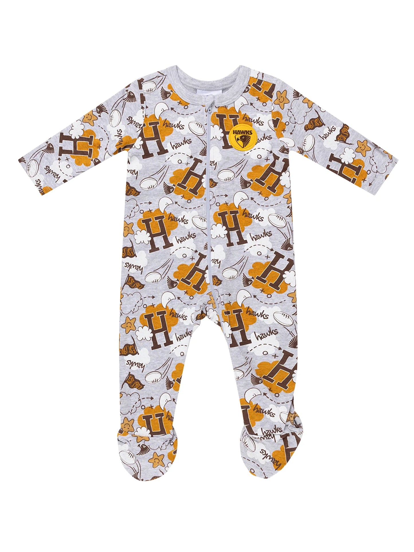 Hawthorn Hawks Baby Cloud Romper