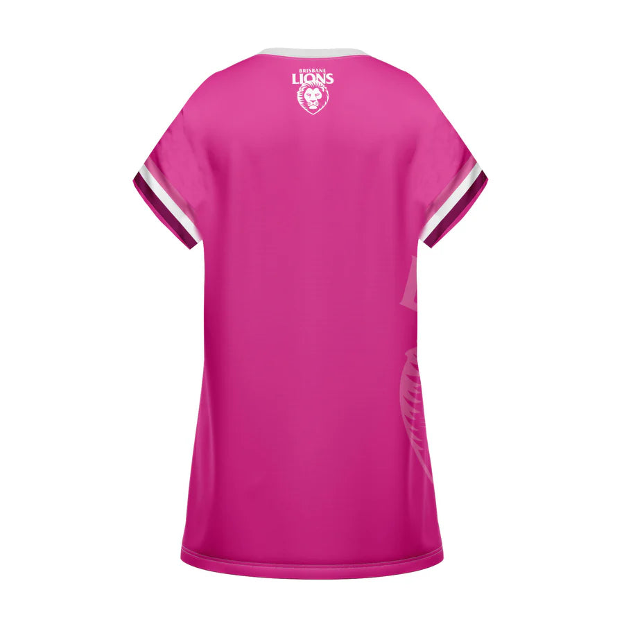 Brisbane Lions Girls 'Fuchsia Force' T-Shirt Dress