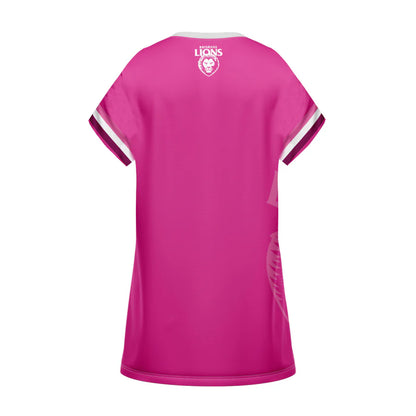 Brisbane Lions Girls 'Fuchsia Force' T-Shirt Dress