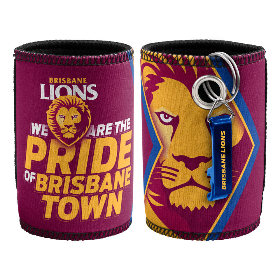 Brisbane Lions AFL Can Cooler with Bottle Opener