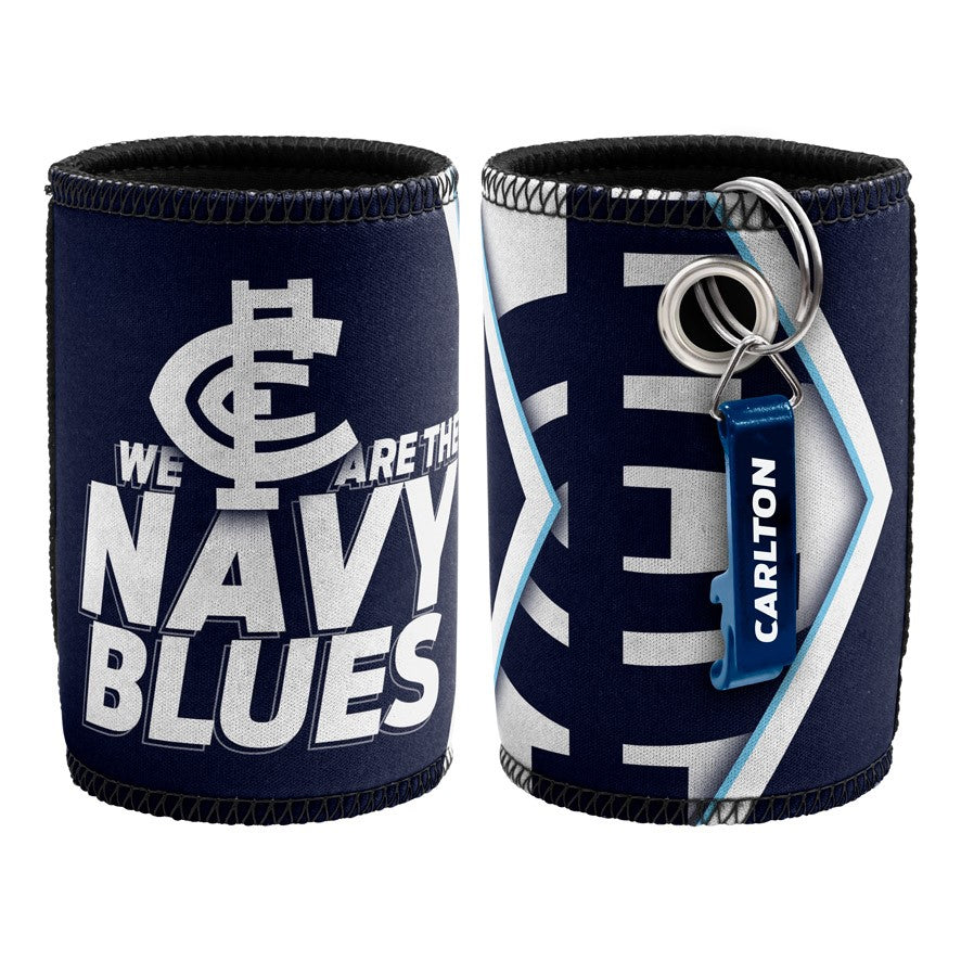 Carlton Blues AFL Can Cooler with Bottle Opener