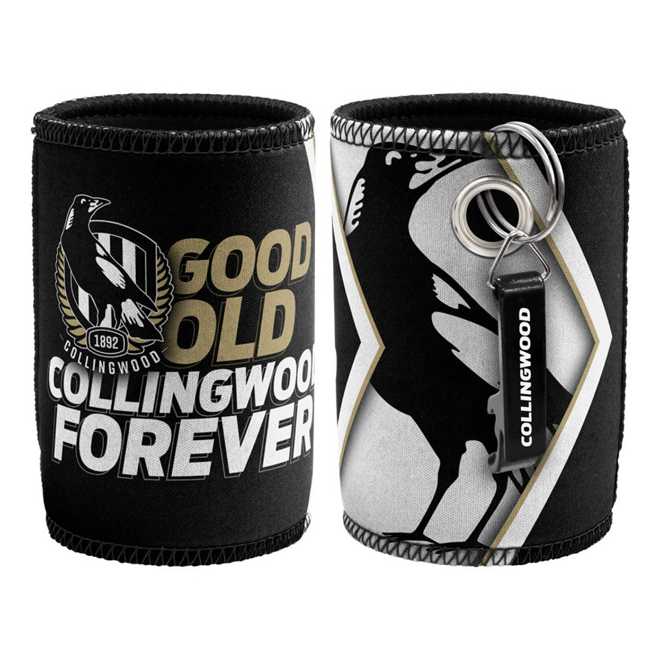 Collingwood Magpies AFL Can Cooler with Bottle Opener