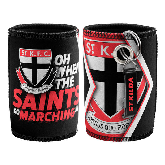 St Kilda Saints AFL Can Cooler with Bottle Opener